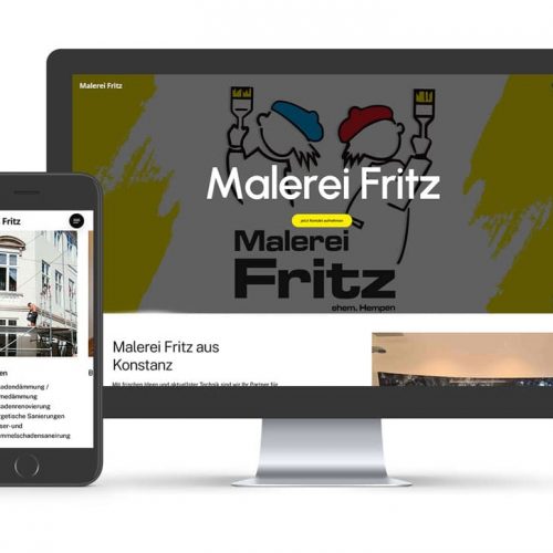Webauftritt für die Malerei Fritz