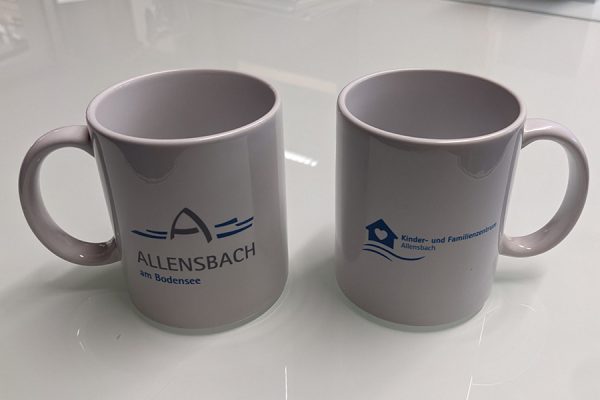 Tassen mit individuellem Druck