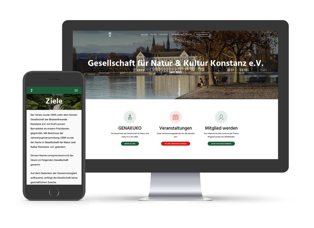 Genakuko Website Mockup + Mobile