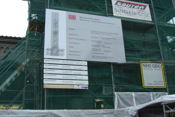 Gerüstbanner für Sanierungsarbeiten
