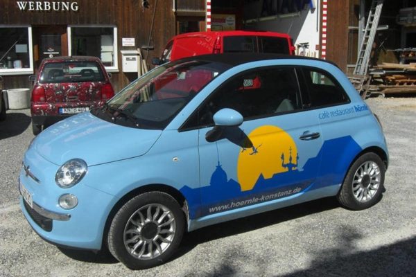 KFZ- Teilfolierung and beiden Seiten