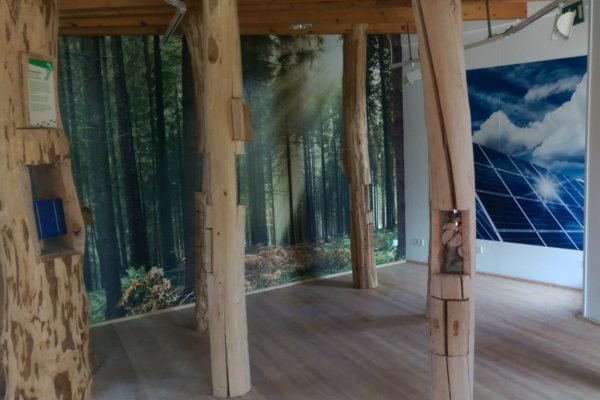 Innenausstellung mit Digitaldruck verziert