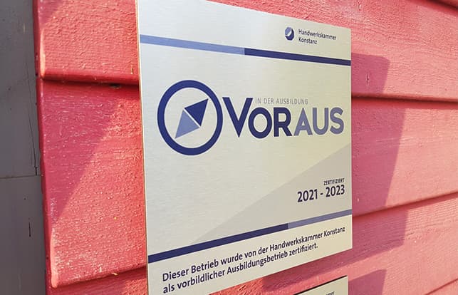 Vorbildliche Ausbildung