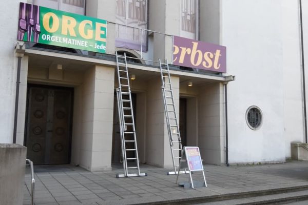 Montage einer Wechseltafel