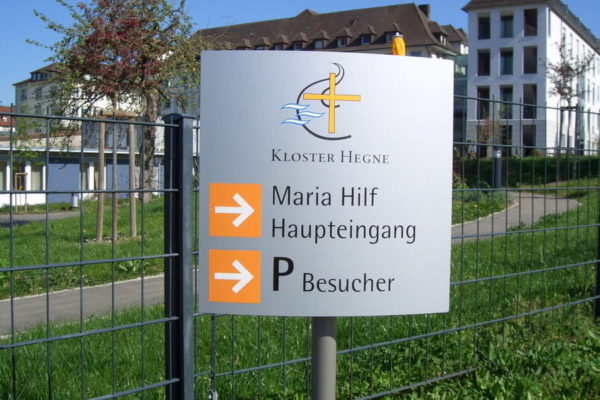 Werbeschild bedruckt